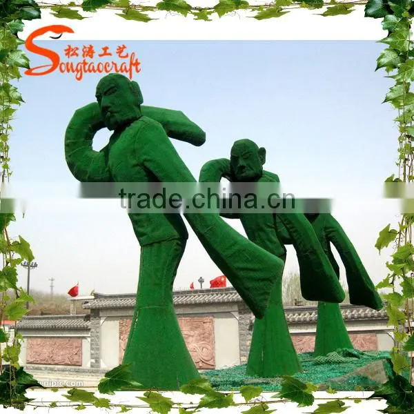 Landscape garden decorative aritificial grass animal topiary ornament cheap price artificial grass topiary