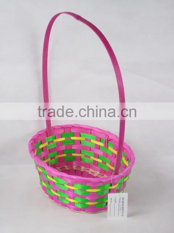 colorful bamboo baskets for decorating or storage