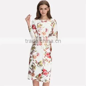 New model casual short thailand women dresses wholesale
