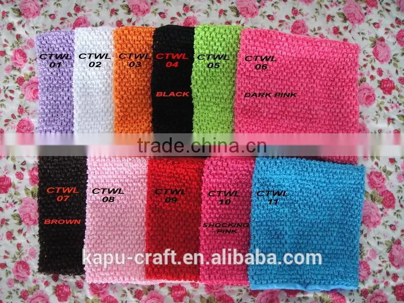 Solid color 9 inch girls crochet tube top lined crochet tube top for tutus
