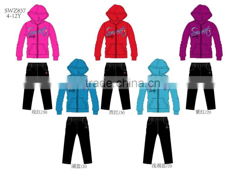 beatiful girl winter fashion set stock lot wholesale cotton children clothes
