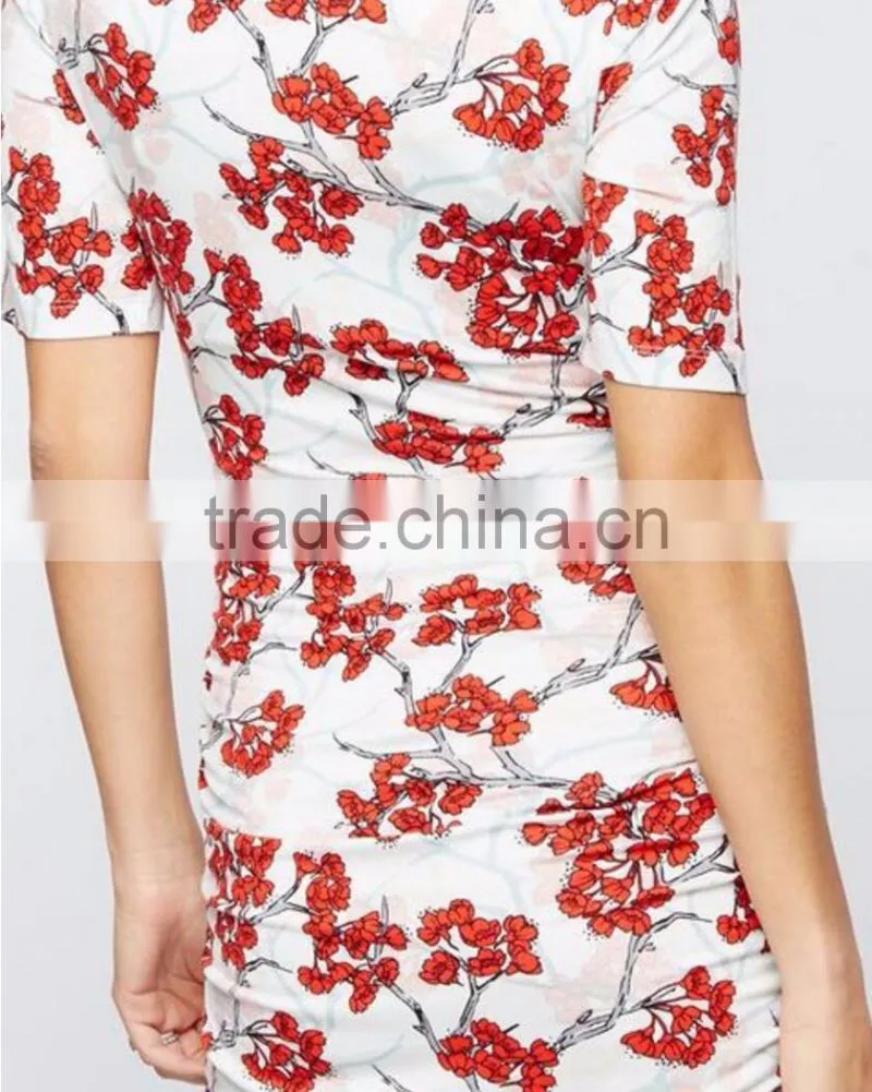 Office maternity clothing womens floral print dresses