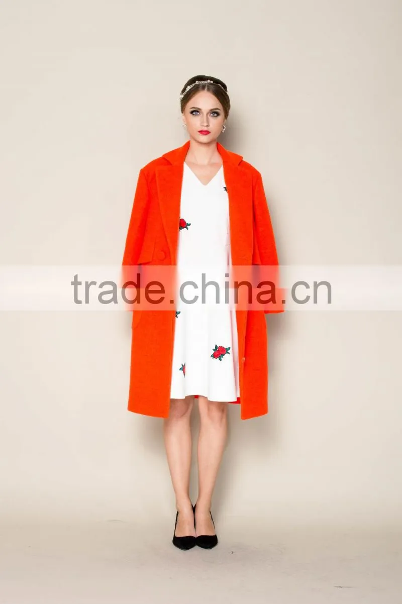 OEM designed 2015 latest collection winter korean womens trench coat fashion 2015