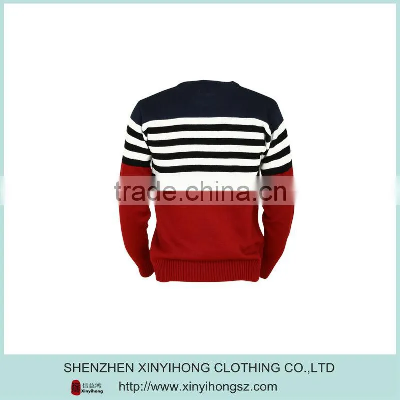 Triple Colors Eco Friendly Cotton Stretch Mens Knitwear For Golf
