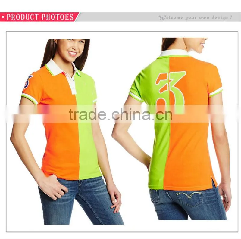 Button Down Cotton Slim Style 100% Cotton Women Polo Shirt