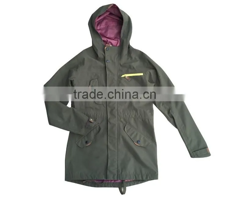 Outdoor workwear breathable waterproof 8000mm hooded jacket