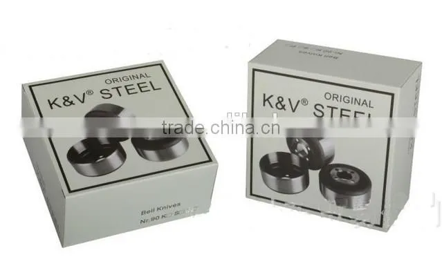 K and V bell knife for skiving machines
