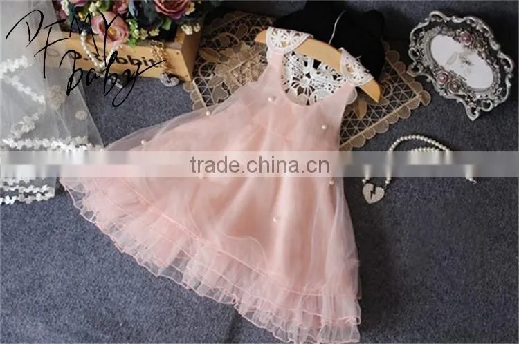 Summer New Baby Dresses Girl Lace Bow First Birthday Party Princess Dress Wedding Christening Gowns Baby Girl Dress