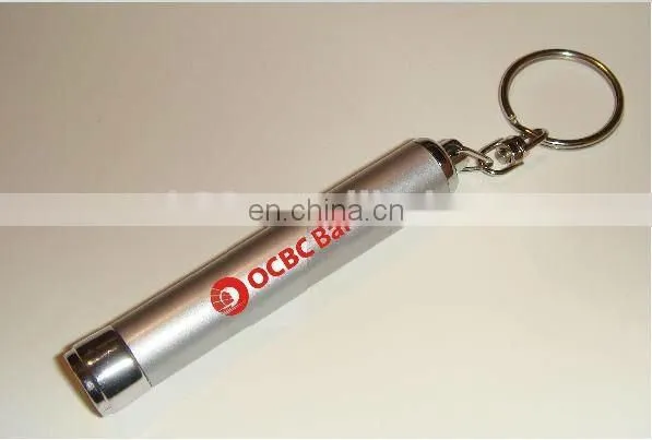 mini aluminum projection logo ABS bottle keyring projector logo keychain