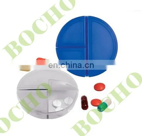 plastic pill box with print logo