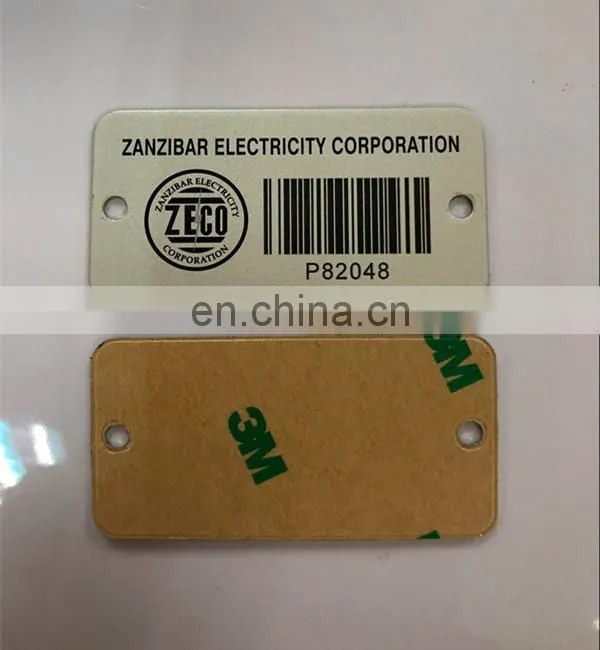 High quality outdoor metal barcode tag