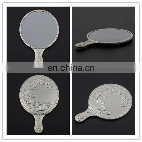 Custom logo blank metal personalized pocket mirror for lady decorative