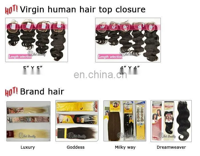 Hot Beauty Human Hair Top Closure Lace Wigs, Lace Front Wigs