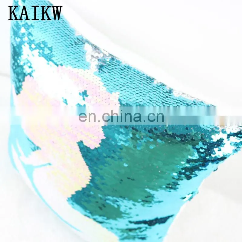 Custom new fashion headboard bed car sequin pillow plush cushion