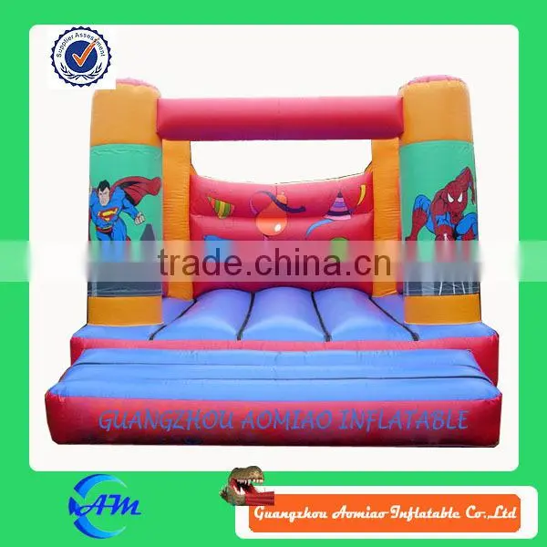super hero small size inflatable bounce house