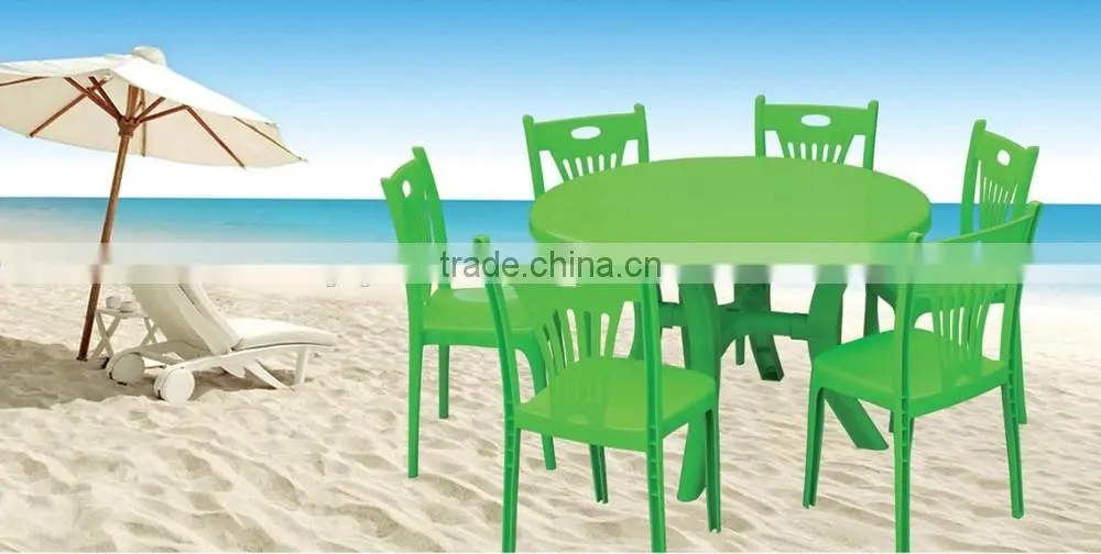 Popular removable round plastic dining table