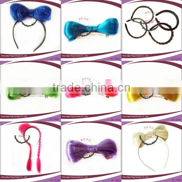 yellow fashion girls hair bow accessory