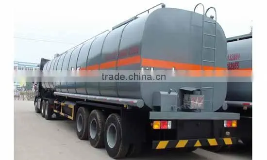 Heavy duty Dongfeng crude oil tank trailer/ fuel tanker semi-trailer