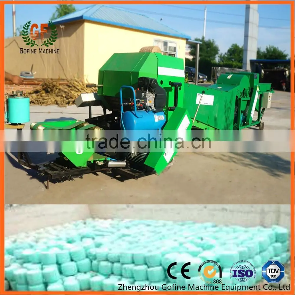 agricultural round rice straw baling machine