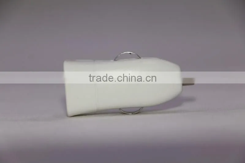 Pocket-size interface USB car charger 12V 24V auto charger new tiny design car charger