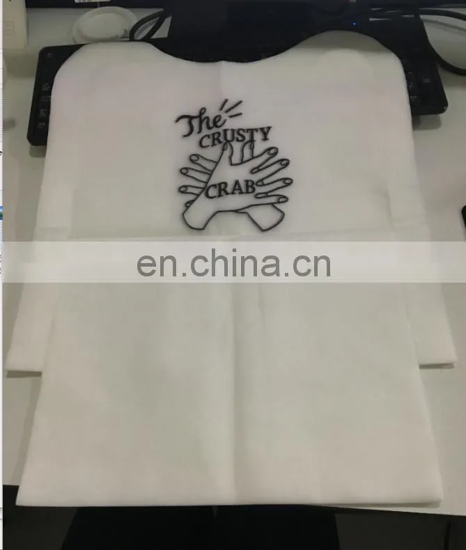 Disposable Plastic Lobster Bibs with ties Seafood Crab Bake Feast