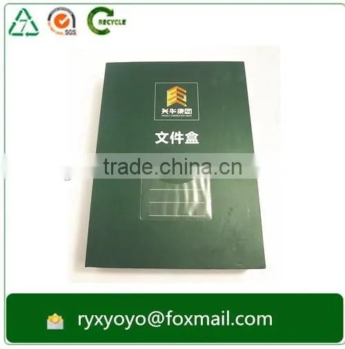 new design printed paper document filing box for office stationary