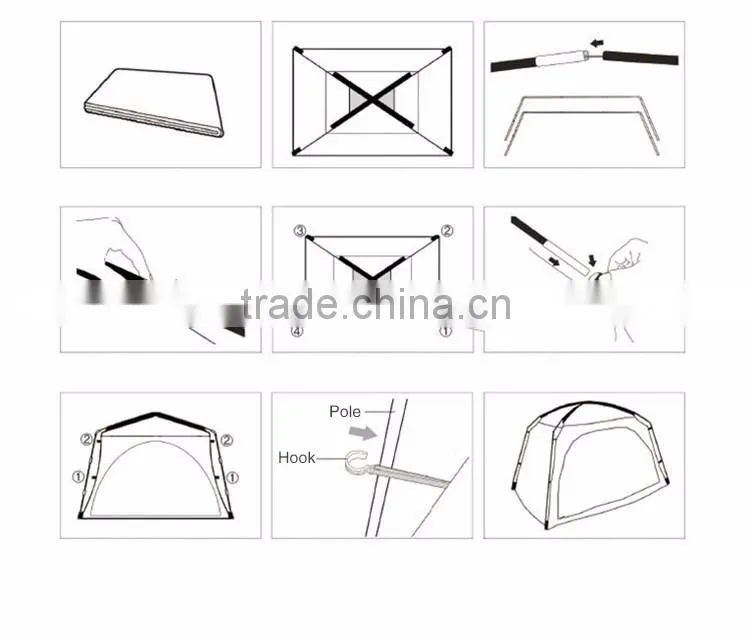 YUETOR hot selling keep warm tent queen bed tent heated indoor bed tent