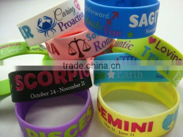 Colorful sport silicone bracelet