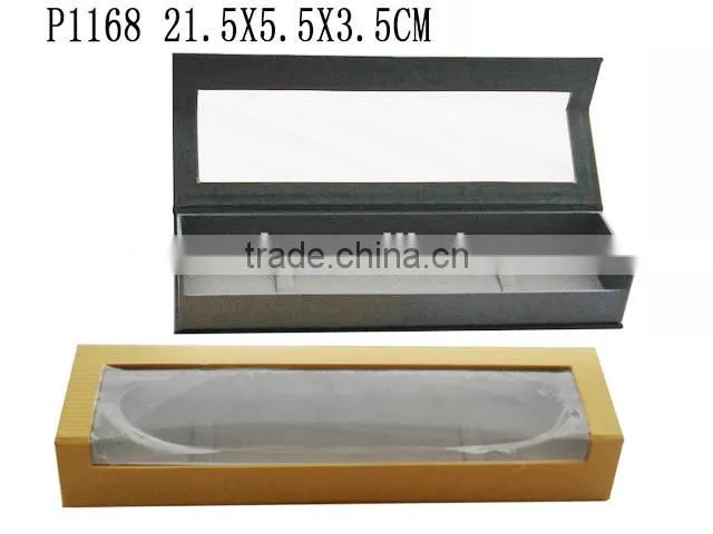P1163 Windowed Cardboard Velvet Lining Watch Box