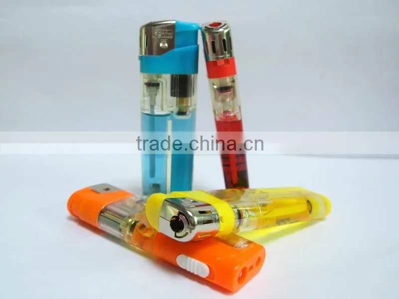 new high quality cheap price gas refillable cigarette lighter led torch lighter