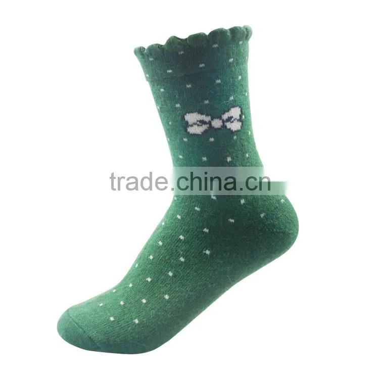 5-Pack Mixed Colors Womens Wool Crew Winter Socks