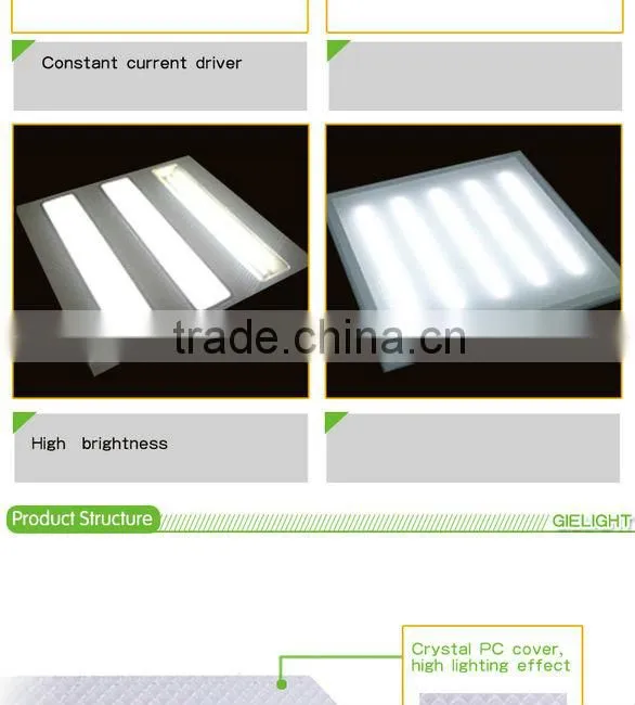 CE ROHS 600X600 30w integrated led grille light