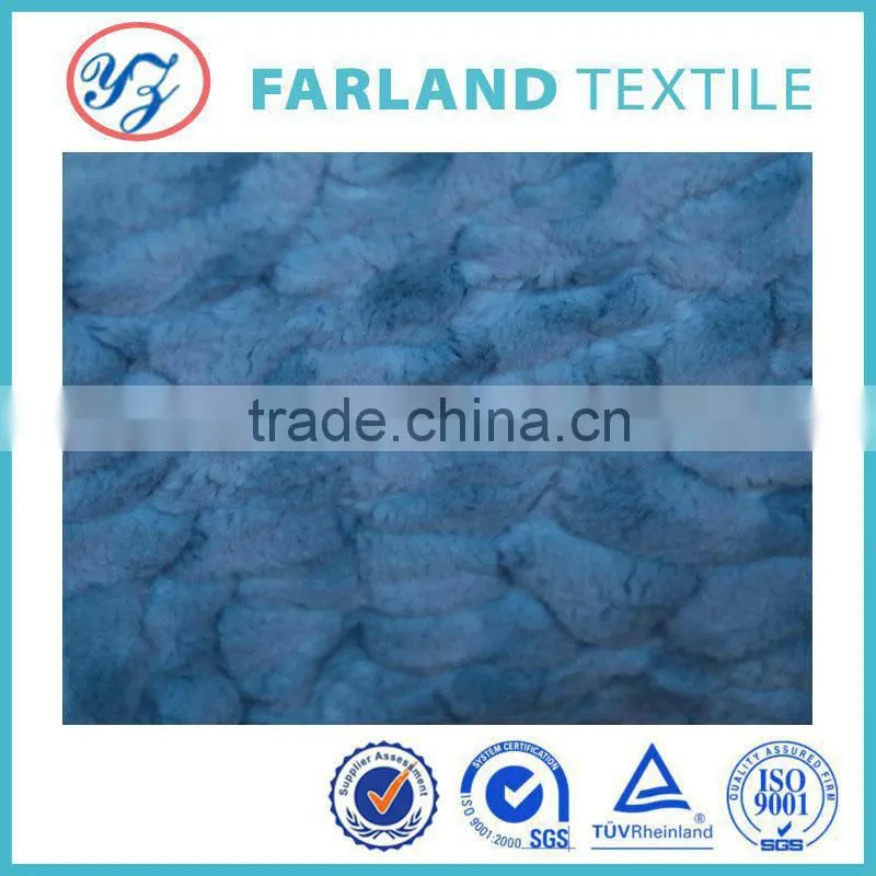 new products Rabbit fur fabric with brushed for bed sheet fabirc