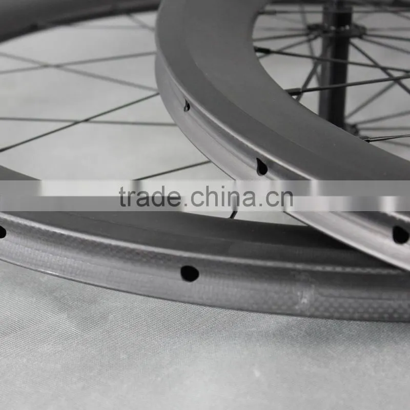 Chinese full carbon fiber tubular 700c road bicycle wheelset for sale