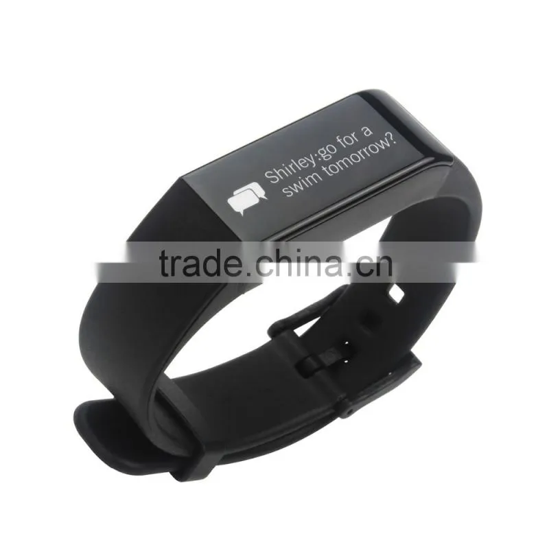 2016 OLED touch Bluetooth 4.0 waterproof fitness pedometers with heart rate monitor calorie counter smart bracelet wristband