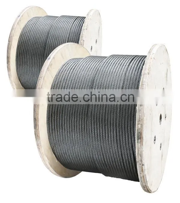 6X19W+IWS 9.5mm Galvanized Steel wire rope