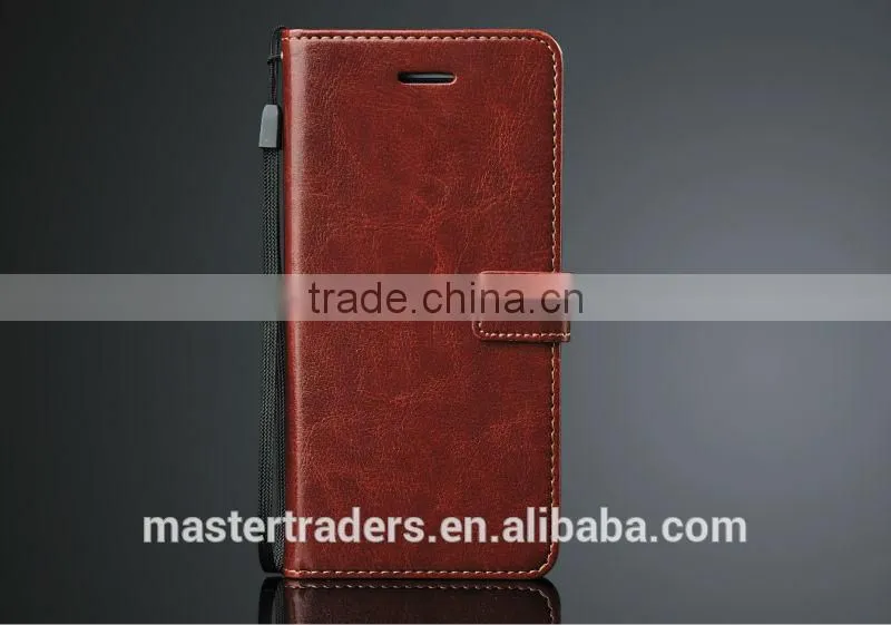 Free Shipping Original Fashion 64 Grain Stand Holder Wallet Flip PU Leather Case For HTC 826 MT-3170