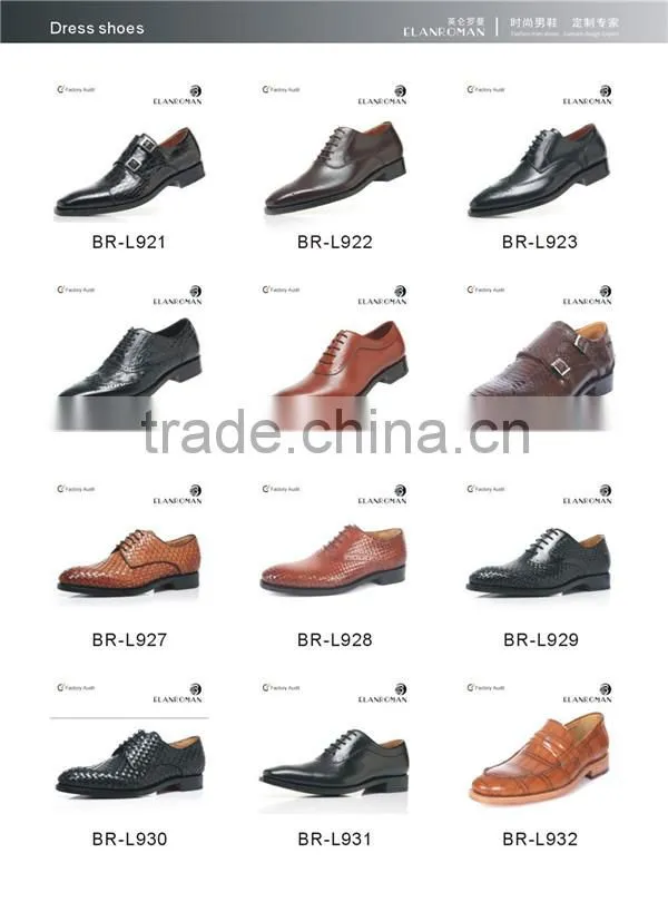Fashion mens patent leather black shoes