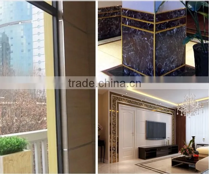 Distinctive ceramic aluminum tile trim corners L shape tile trim
