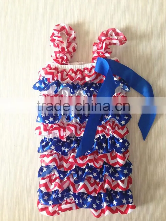 New arrival newborn rompers high quality baby girl romper wholesale pretty design ruffle romper