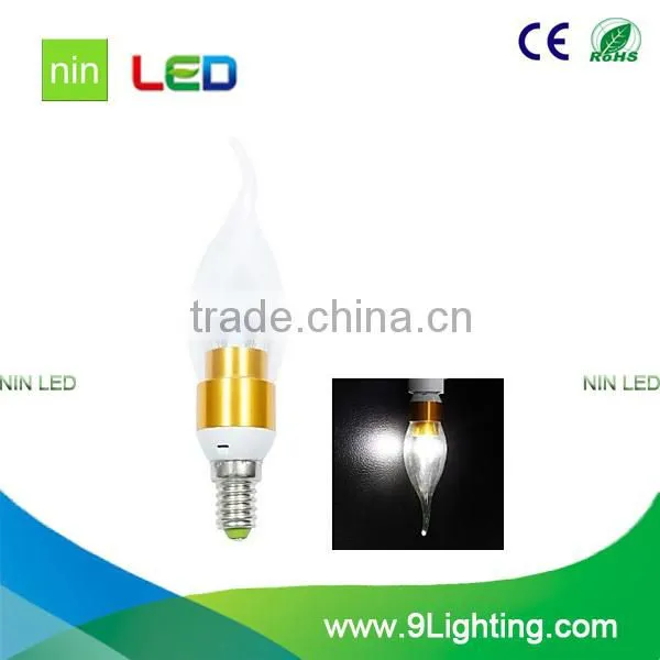sliver color Newest best sell led high quality led candle light