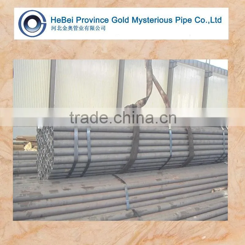Seamless round black steel pipe for building construction material