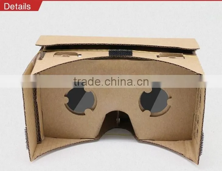 2016 hot new products cardboard diy cheap virtual augmented reality glasses