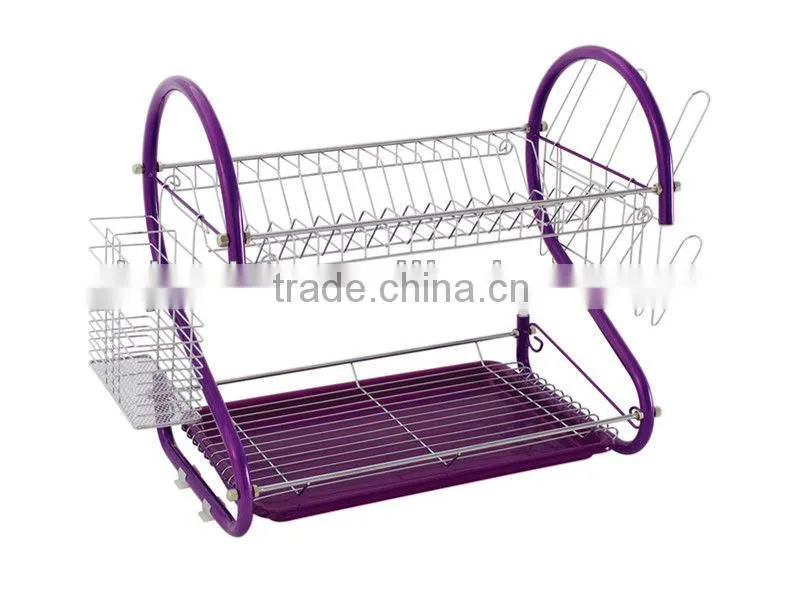 Reasonable Price Two Tier Metal Wire Dish drying rack