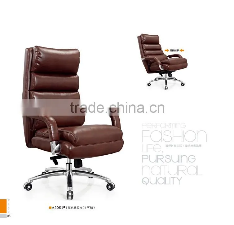Big size executive office leather recliner chair factory sell directly SY5
