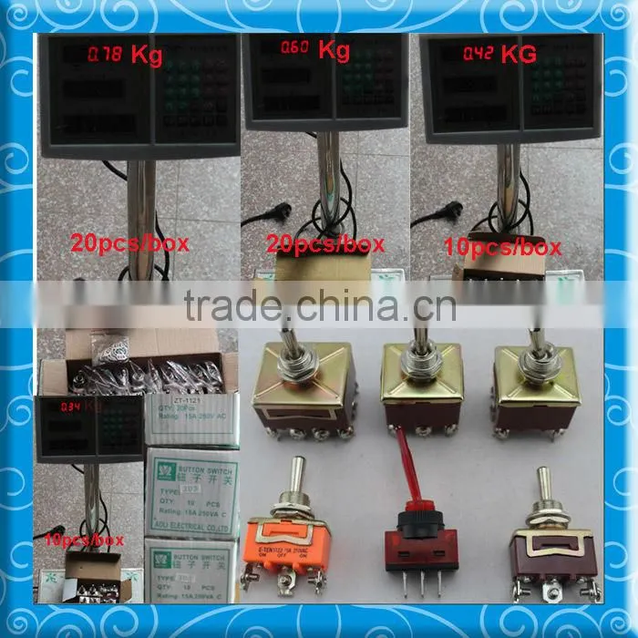 YULIN 1322 6Pins Screw Terminal 6Amp Mini ON-OFF-ON Toggle Switch