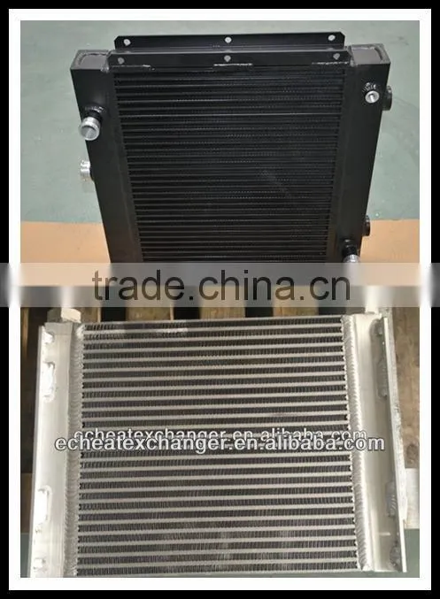 side by side combi heat exchanger for compressor