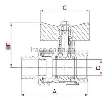 V119 Brass ball valve