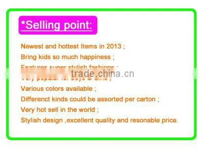 2013 New Design funny plastic cartoon guitar for kids