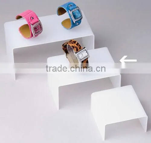 white acrylic ring jewelry display rack